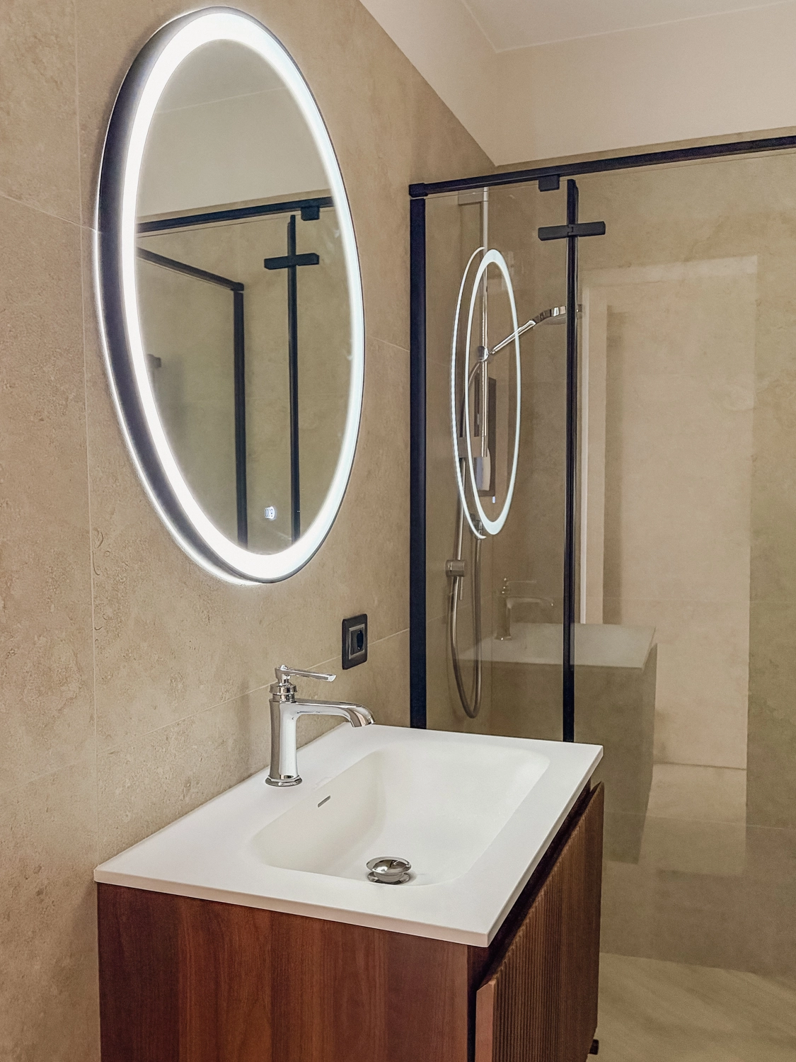 The bathroom — shower detail